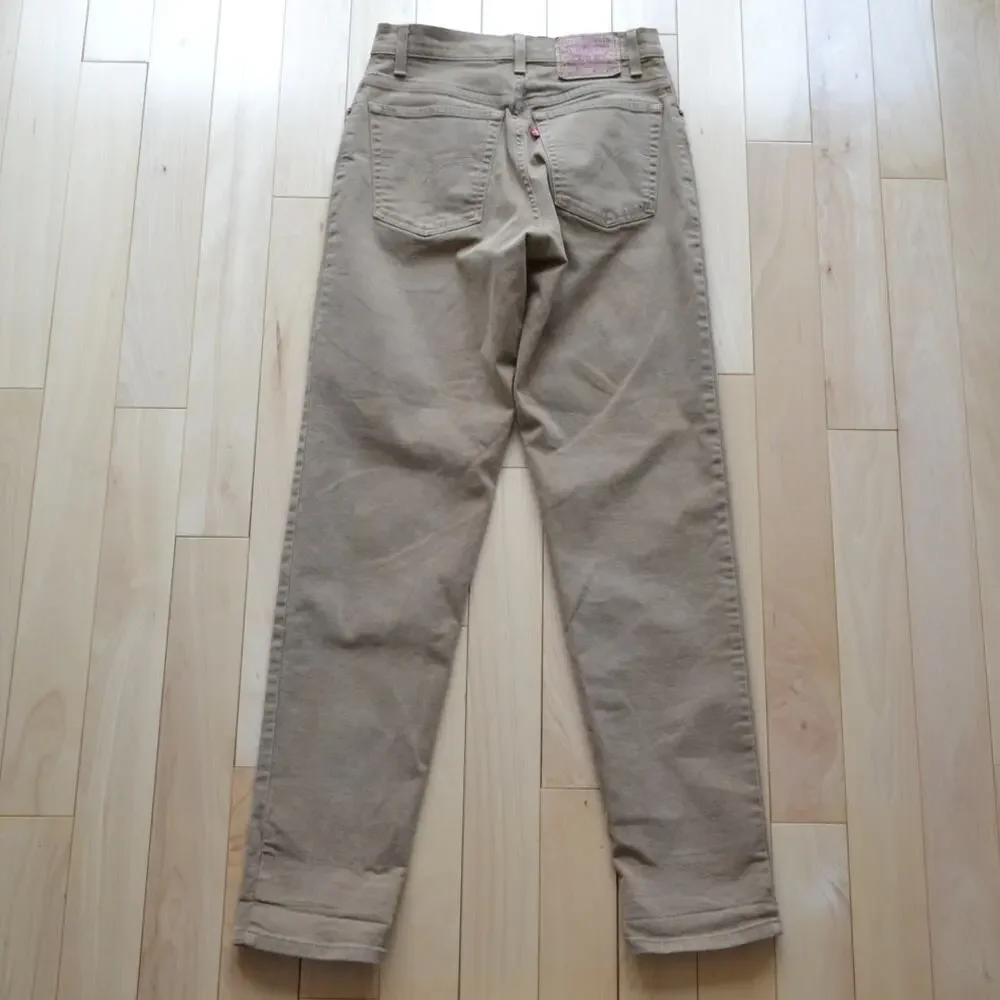 Vintage Levis 550 Relaxed Fit Brown Denim Jeans Size 8